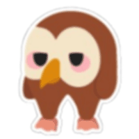 Wet Owl Sticker - Legendary from Pets Plus Sticker Pack